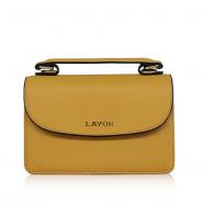 Leather Yellow Clutch