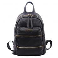 Leather Black Backpack